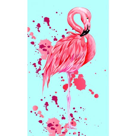 Flamingó Kéztörlő arctörlő, törölköző 30*50cm