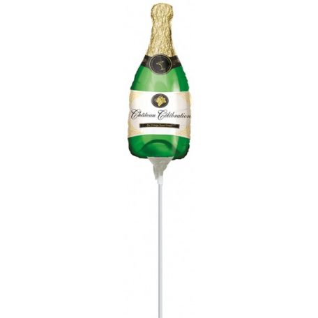 Champagne Bottle, Pezsgős üveg mini fólia lufi