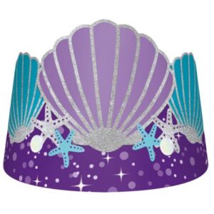 Mermaid, Sellő Parti kalap, korona 8 db-os