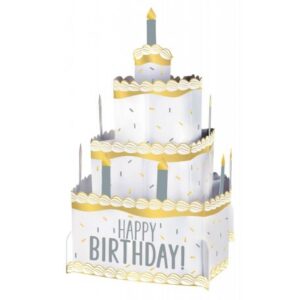 Happy Birthday Arany Ezüst asztali dekoráció