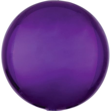Purple, Lila Gömb Fólia lufi 40 cm