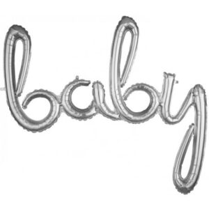 Baby Fólia lufi Silver 99*83 cm