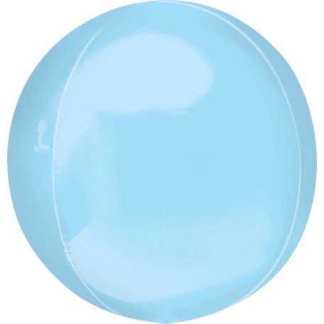 Pastel Blue Gömb Fólia lufi 40 cm