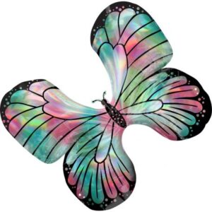 Hologrammos Butterfly, Pillangó fólia lufi 76 cm