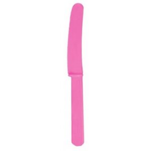 Evőeszköz, kés – 10 darabos Bright Pink