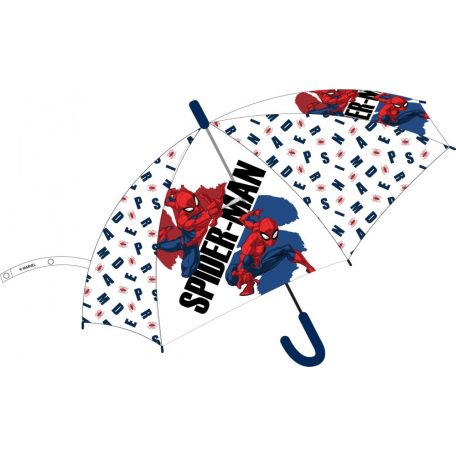 Pókember gyerek félautomata átlátszó esernyő Ø74 cm
