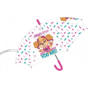 Mancs Őrjárat gyerek átlátszó félautomata esernyő Ø74 cm