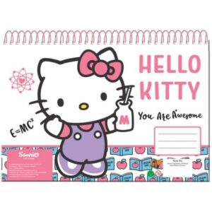 Hello Kitty A/4 spirál vázlatfüzet 30 lapos