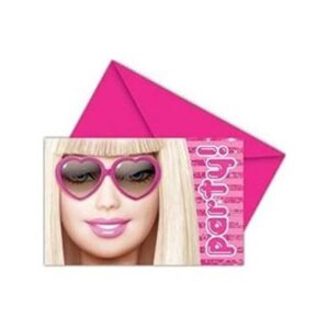 Barbie Fabulous Party Meghívó 6 db-os