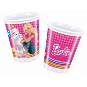 Barbie Cute Pets pohár, műanyag 10 db-os 200 ml