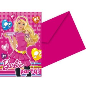 Barbie Cute Pets Meghívó 6 db-os