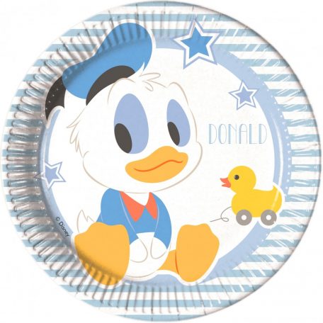 Disney Mickey Infant , Donald Papírtányér 8 db-os 19,5 cm