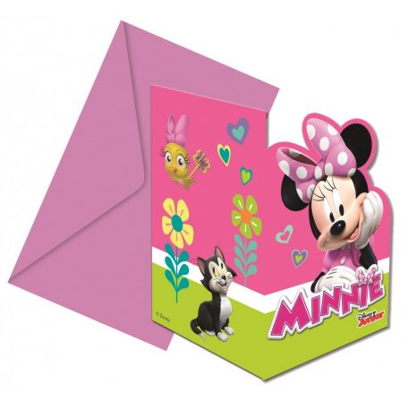 Disney Minnie Happy Helpers Party Meghívó 6 db-os