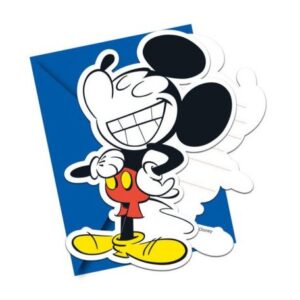 Disney Mickey Super Cool Party Meghívó 6 db-os