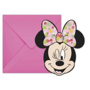 Disney Minnie Tropical Party Meghívó 6 db-os