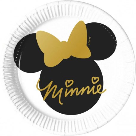 Disney Minnie Gold Papírtányér 8 db-os 20 cm
