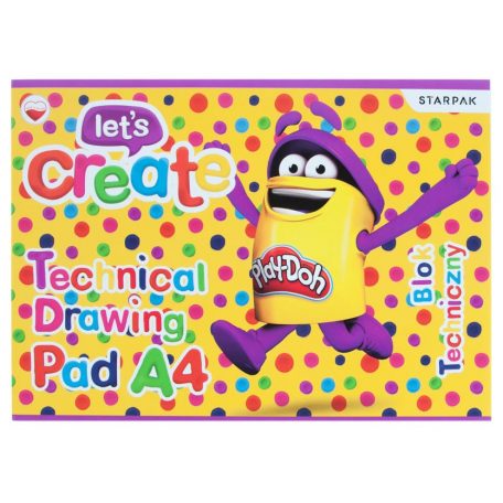 Play-Doh A/4 vázlatfüzet, rajzfüzet 10 lapos rajzlap
