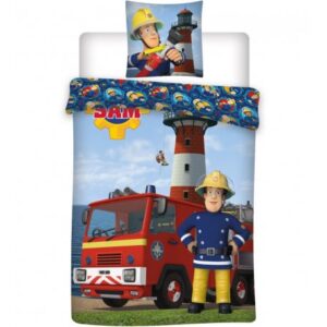 Sam a tűzoltó gyerek ágyneműhuzat 100×140cm, 40×45 cm