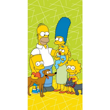 A Simpson család fürdőlepedő, strand törölköző 70*140cm
