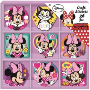 Disney Minnie 36 darabos matrica szett dobozban