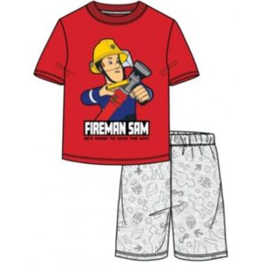 Sam a tűzoltó gyerek rövid pizsama 122/128 cm
