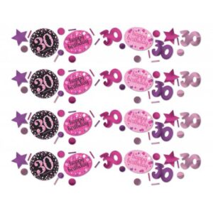 Happy Birthday Pink 30 konfetti