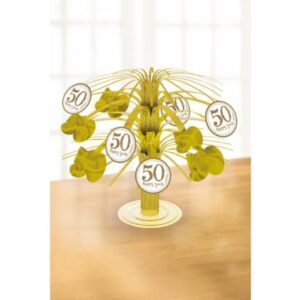 50. Anniversary, Házassági évforduló mini asztaldísz 19,1 cm
