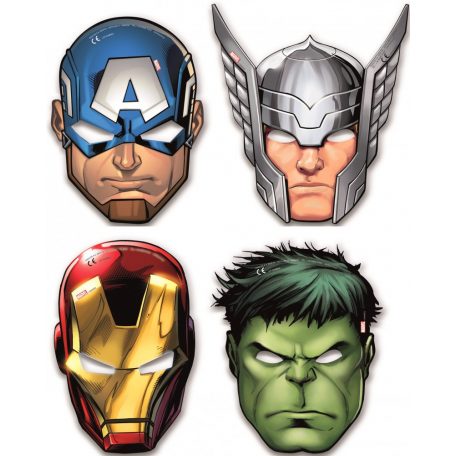 Mighty Avengers, Bosszúállók Maszk, álarc 6 db-os