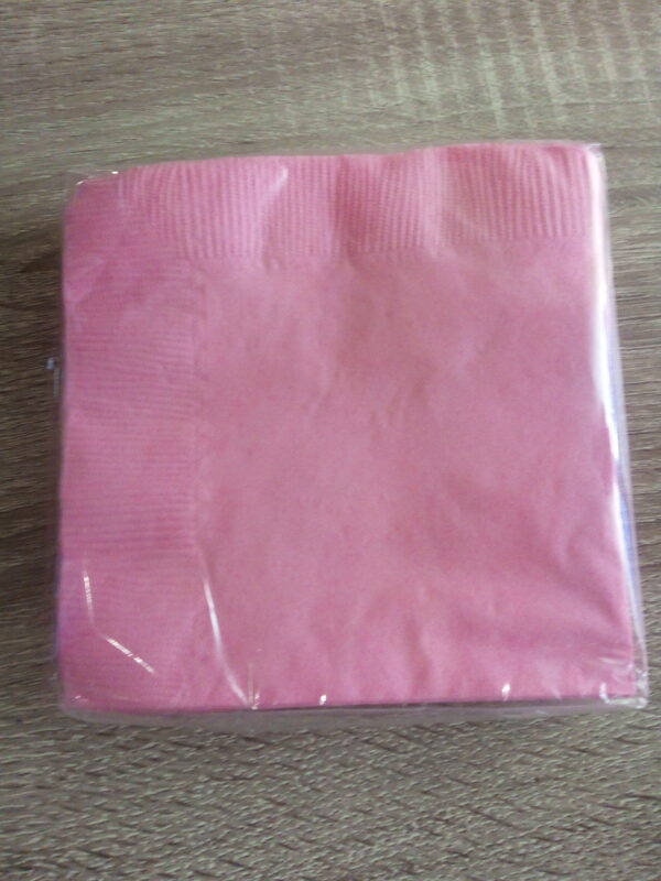 25x25 cm Rózsaszín szalvéta