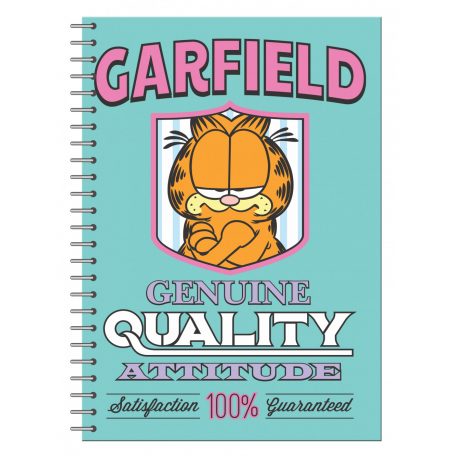 Garfield B/5 spirál vonalas jegyzetfüzet 70 lapos