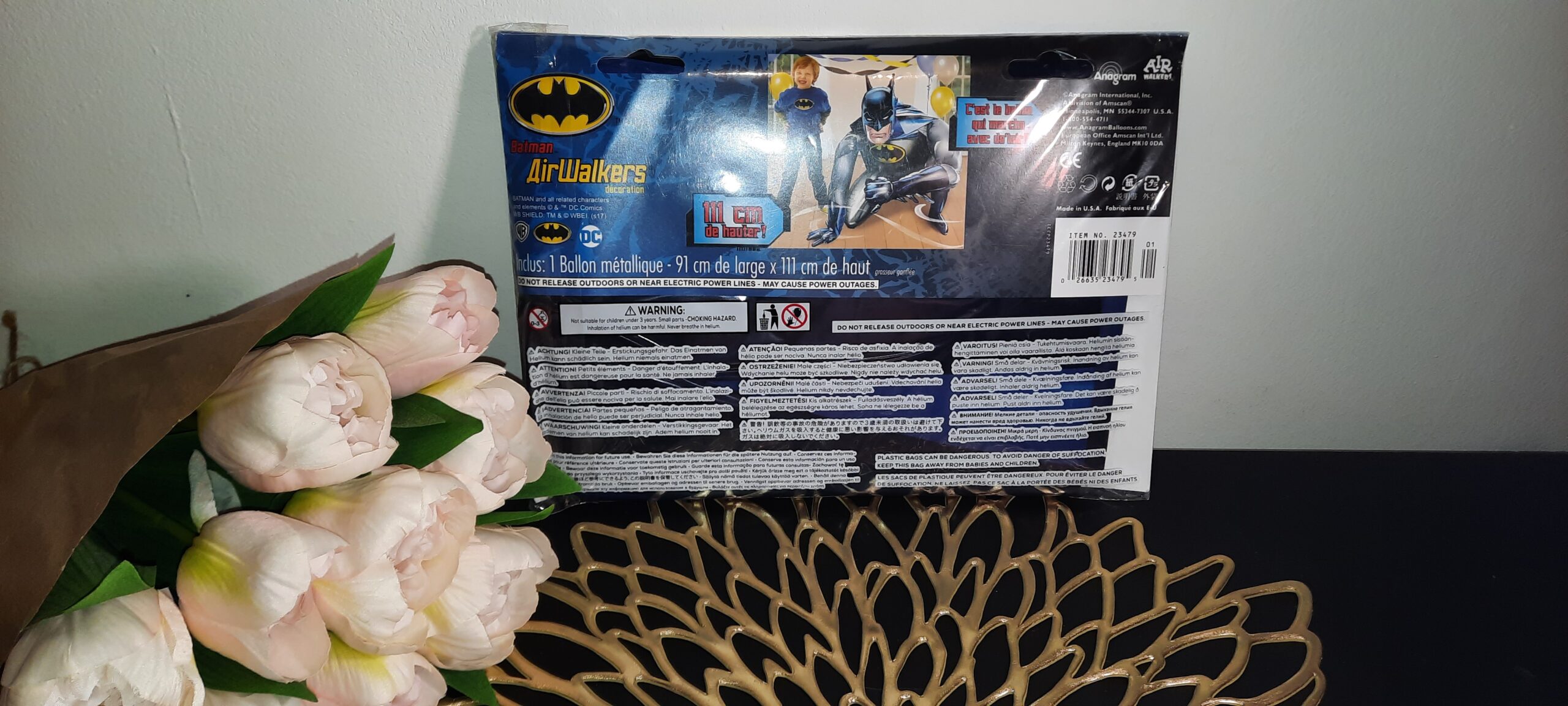 Batman nagy fólia lufi 91 x 111 cm